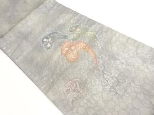 じゅらく製　ふくれ織抽象模様織出し袋帯